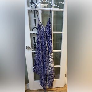 Karina Grimaldi Blue and Cream Dresss Sz S